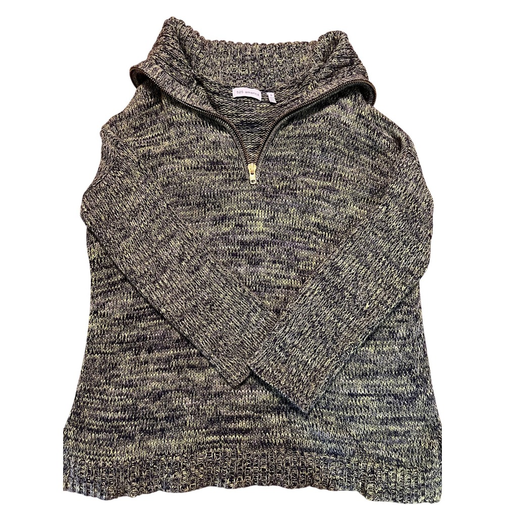 525 America Half Zip Pullover Sweater Knitwear‎ Oversized Casual Comfy S